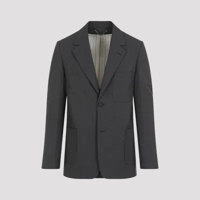 GOLDEN GOOSE GREY VIRGIN WOOL BLAZER