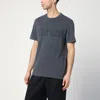 Golden Goose Grey Washed-out T-shirt With Logo Men