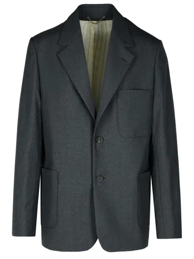 GOLDEN GOOSE GREY WOOL BLAZER