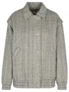 Golden Goose Grey Wool Blend Bomber Jacket