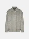 Golden Goose Grey Wool Blend Bomber Jacket In Grey
