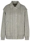 Golden Goose Grey Wool Blend Bomber Jacket