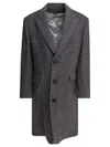 Golden Goose Herringbone Pattern Single-breasted Coat