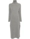 Golden Goose Journey Wool Turtleneck Maxi Dress In Grey