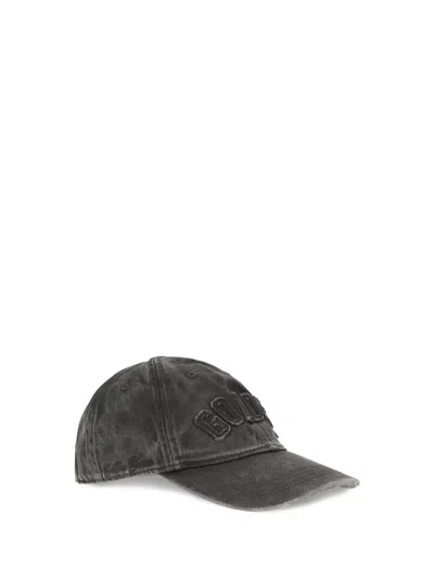 Golden Goose Gup02837p002734 Baseball Cap In Anthracite