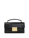 Golden Goose Venice Small Bag In Black Palmellate Leather And Gold Details In Black  