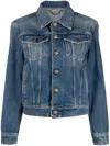 Golden Goose Denim Jacket Casual Jackets And Parka Blue In Blue