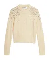 Golden Goose Ivory Virgin  Wool Sweater For Woman In Nude