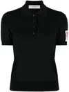 Golden Goose Short-sleeve Polo Shirt In Black
