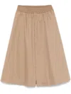 Golden Goose Deluxe Brand Flowing Beige Maxi Skirt With Elastic Waistband In Beige