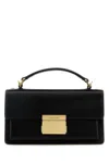 Golden Goose 'venezia' Black  Hand Bag With Lettering Logo And Clasp Closure In Black
