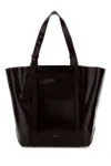 Golden Goose Deluxe Brand Dark Brown Leather 24.7 Shopping Bag In Brown
