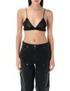 Golden Goose Crystal Braided Beaded Top In Black