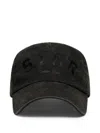 Golden Goose Logo Baseball Cap In Black