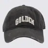 Golden Goose Cotton Baseball Cap In Black