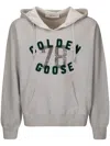 Golden Goose Grey Hoodie With Logo