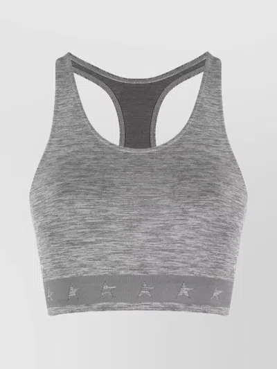 GOLDEN GOOSE HEATHERED STAR RACERBACK SLEEVELESS TOP