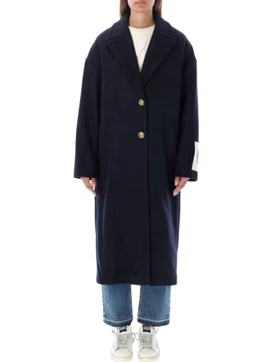 Golden Goose Heraldic Buttons Single-breasted Cocoon Coat