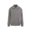Golden Goose Journey Wool Blend Herringbone Bomber Jacket