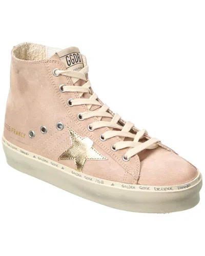 Golden Goose Hi Francy Suede Sneaker In Pink