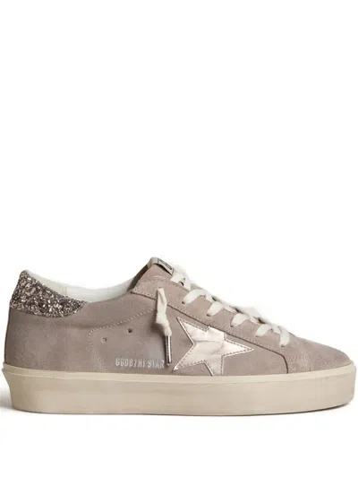 Golden Goose Hi Star Glitter Sneakers In Brown