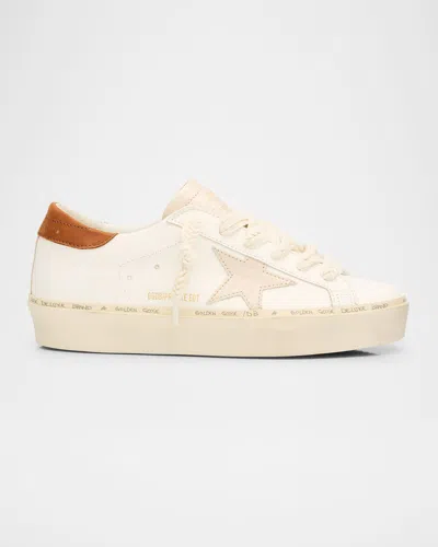 Golden Goose Hi-star Leather Low-top Sneakers