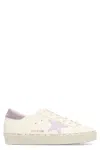 Golden Goose Hi Star Leather Platform Sneakers In White