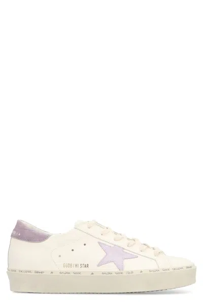 Golden Goose Hi Star Leather Platform Sneakers