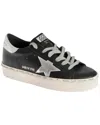 Golden Goose Hi Star Leather Sneaker In Black