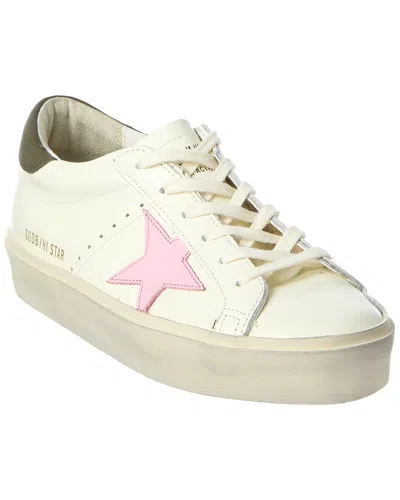 Golden Goose Hi Star Leather Sneaker In Neutral