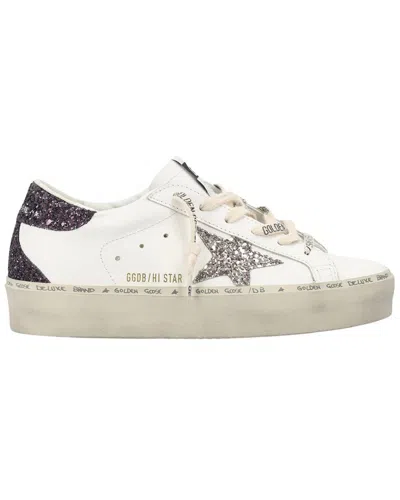 Golden Goose Hi Star Leather Sneaker In White