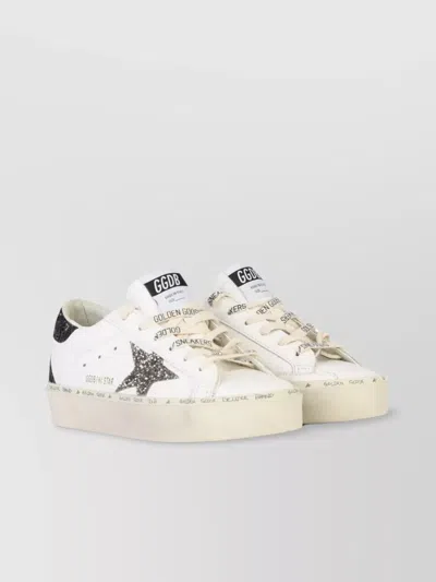 Golden Goose 'hi Star' Leather Sneakers In White