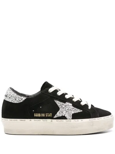 Golden Goose Hi Star Leather Trainers In Black