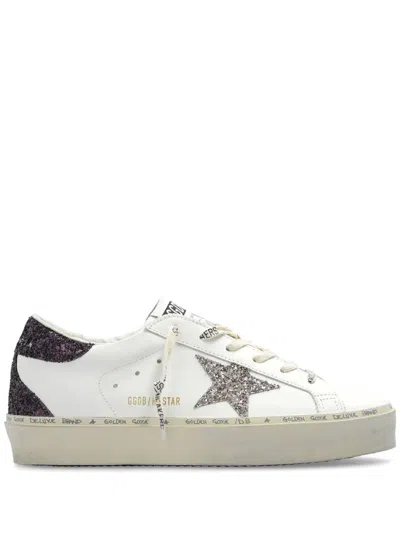 Golden Goose Super Star Leather Sneakers In White