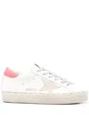 Golden Goose Hi Star Leather Sneakers In Red