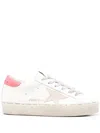 Golden Goose Hi Star Leather Sneakers In White