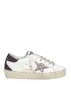Golden Goose Women's Hi Star Sneaker With Purple/silver Glitter In White