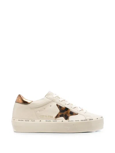 Golden Goose Hi Star Leopard-print Sneakers In Neutral