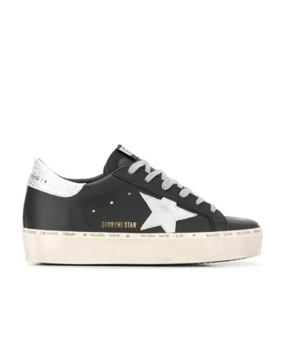 Golden Goose Coffee Brown Cow Leather Star Patch Flat Shoes