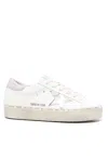 Golden Goose Hi Star Classic Sneaker With Laminated Star In White