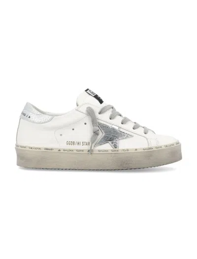 Golden Goose Hi Star Low-top Sneakers In White