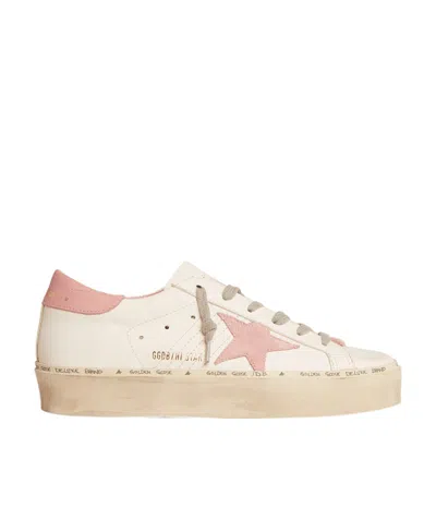 Golden Goose Hi Star Platform Sneakers In Nude