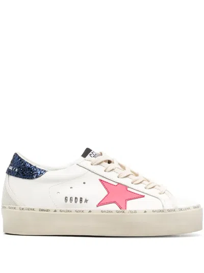 Golden Goose Hi-star White Fucsia Star Leather Sneaker
