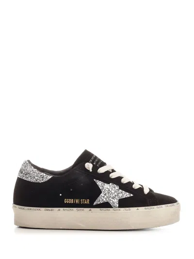 Golden Goose Hi Star Leather Sneakers In Animal Print
