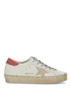 Golden Goose Hi Star Leather Sneakers In White