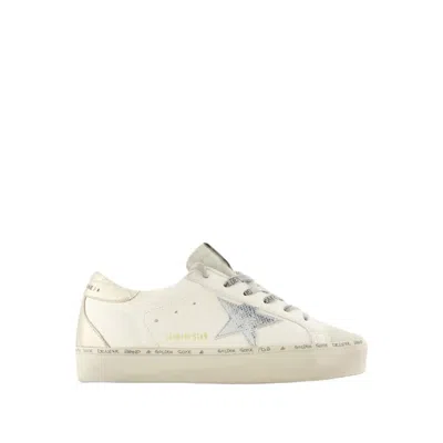 Golden Goose Hi Star Sneakers - Leather - White In Neutrals