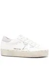 Golden Goose Leather Star Patch Low Top Sneakers In White