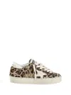 Golden Goose Hi Star Sneakers In Beige Brown Leo/beige