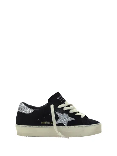 Golden Goose Hi Star Sneaker In Black  