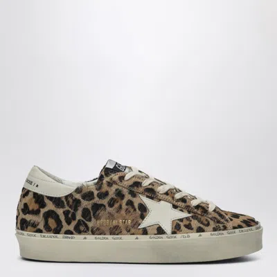 GOLDEN GOOSE HI STAR SNEAKERS LEOPARD PRINT IN PONY HAIR